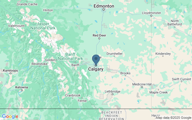 Kaart met locatie Calgary Stampede